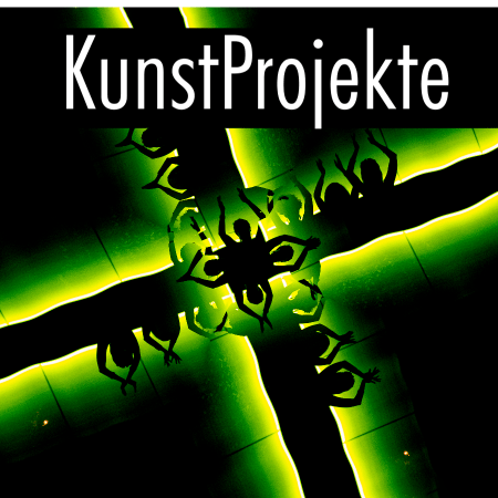 Portfolio Kunstprojekte LPM57 nadine und Sascha Becker Rotation der Tänzerinnen von velvet serpents in schwarz und gruen